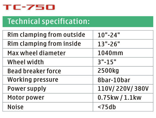 220v 380v 26-calowa zmieniarka opon samochodowych / sprzęt do wymiany opon